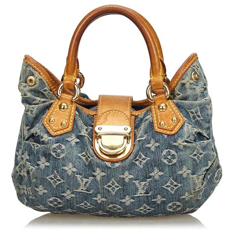 Sac banane en denim Monogram Louis Vuitton Bleu ref.1685483